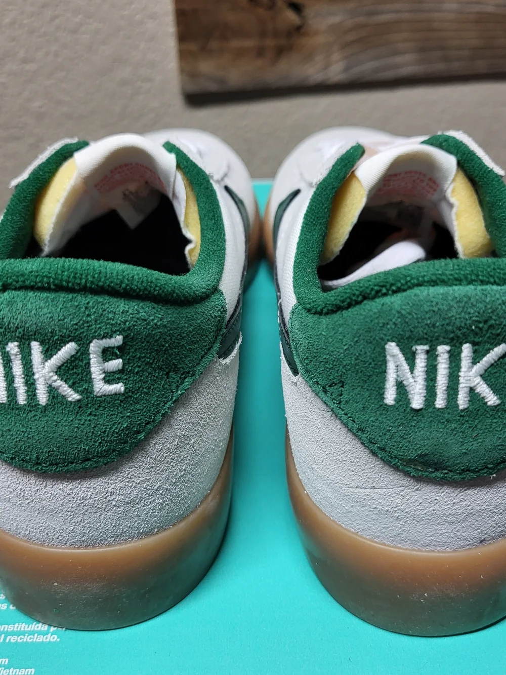 *NEW* Nike SB Heritage Vulc Shoes Gorge Green/White Size Men’s 8.5 Women's 10